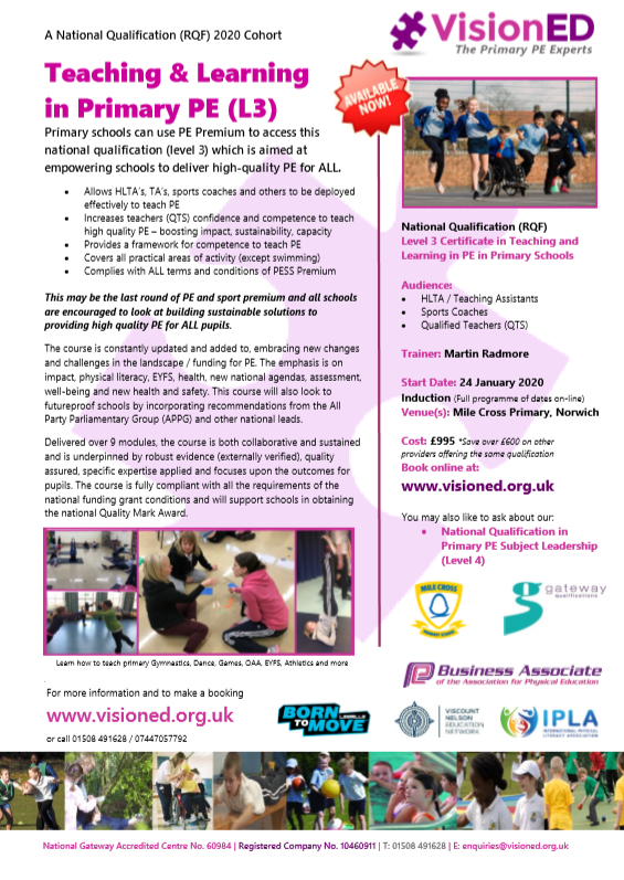 martin_radmore's tweet photo. Tis the season to book your staff on some of the best Primary CPD around! Norfolk &amp; Suffolk schools train your staff &amp; sustain high quality PE with our national qualification in teaching and learning in primary PE.
https://t.co/a8PCarMzUj

Visit - https://t.co/qTboqto5Jn https://t.co/QanFSEqLOj