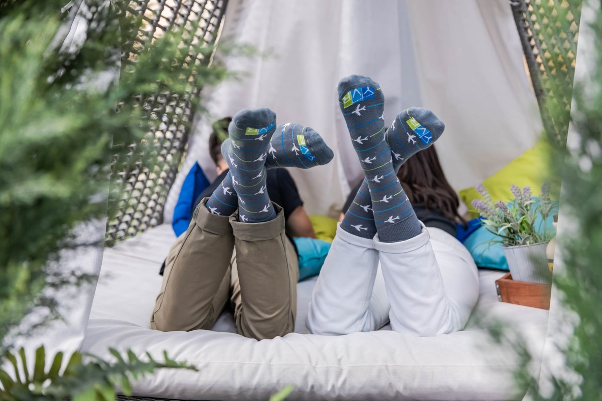 yvrairport's tweet image. Today is #NationalSockDay. So it's just another excuse for us to talk about our fly socks. RT this for a chance to WIN 1 of 5 free pairs of YVR socks 🔥