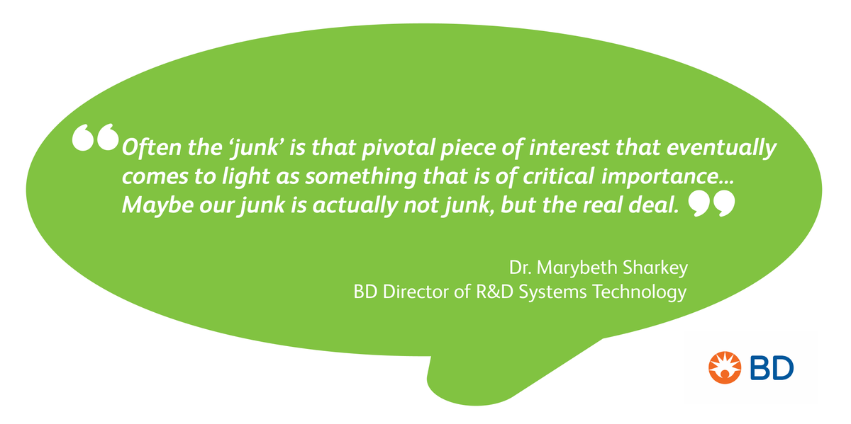 BDBiosciences's tweet image. That feeling when &quot;trash&quot; is actually treasure. Hear how Dr. Marybeth Sharkey sought to uncover the significance of #smallparticles on Episode 2 of Flow Jock Talk—a #BDFACSMatters Podcast Mini-Series. go.bd.com/facsmatterspod…