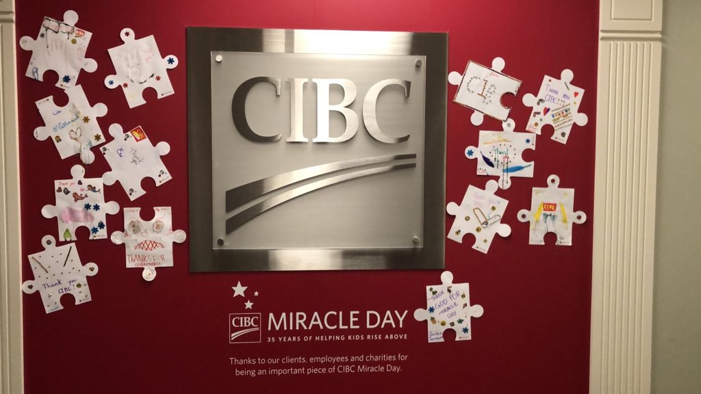 #cibcmiracleday celebrates 35 years of helping kids to rise above. Thank you to our clients, team members and charities for the important role you play in making kids lives better! Together we are #OneforChange