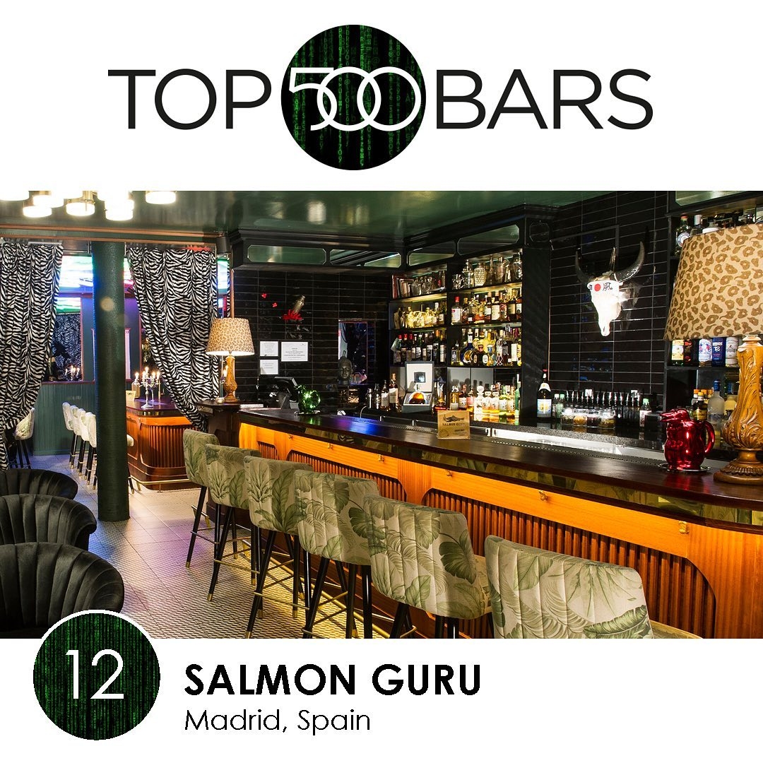 DiegoCabreraBar's tweet photo. La web https://t.co/jS9tIBg5kz ha elaborado una gran lista con los 500 mejores bares del mundo... ¡y ha incluido #SalmonGuru en el puesto número 12! 😀 Muchísimas gracias #Top500Bars 😀
¿Queréis conocer más fantásticos bares de su lista? Más info 👉 https://t.co/EYBF9VqQDz https://t.co/kS5XXZYtpv