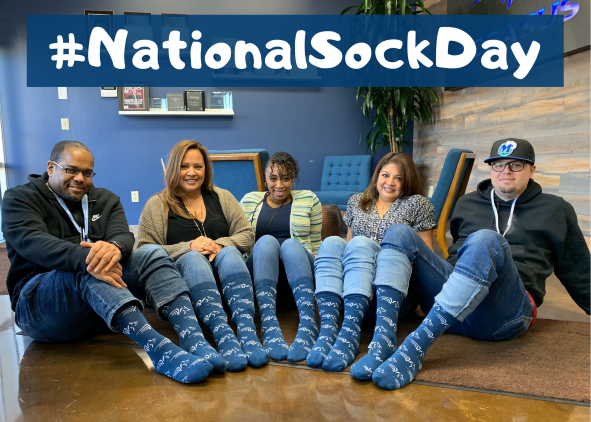 pegasus_dallas's tweet photo. It's #NationalSockDay and we're celebrating by wearing our Pegasus socks! What socks are you rockin' today?
#PegasusLogisticsGroup #TheDifferenceIsFun https://t.co/5ij2SjpCrp