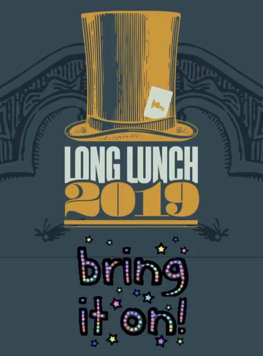 Long_Lunch's tweet photo. Only one more sleep until this year’s Long Lunch!!! Thanks for all the support guys! @heywhatstudio @ripedigital @theagencyworks @mustardjobs @tweetinFD #longlunch2019 https://t.co/fjiGA7XaoP