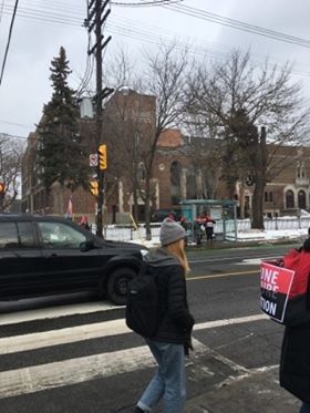 GBCAECE's tweet photo. Today I partnered up with the @AECEO to support the students and the @osstf. We walked the picket lines with the education workers because #cutshurtkids!!! #NoCutsToEducation #ecepower #studentadvocacy #GBC https://t.co/svo7KXoK19