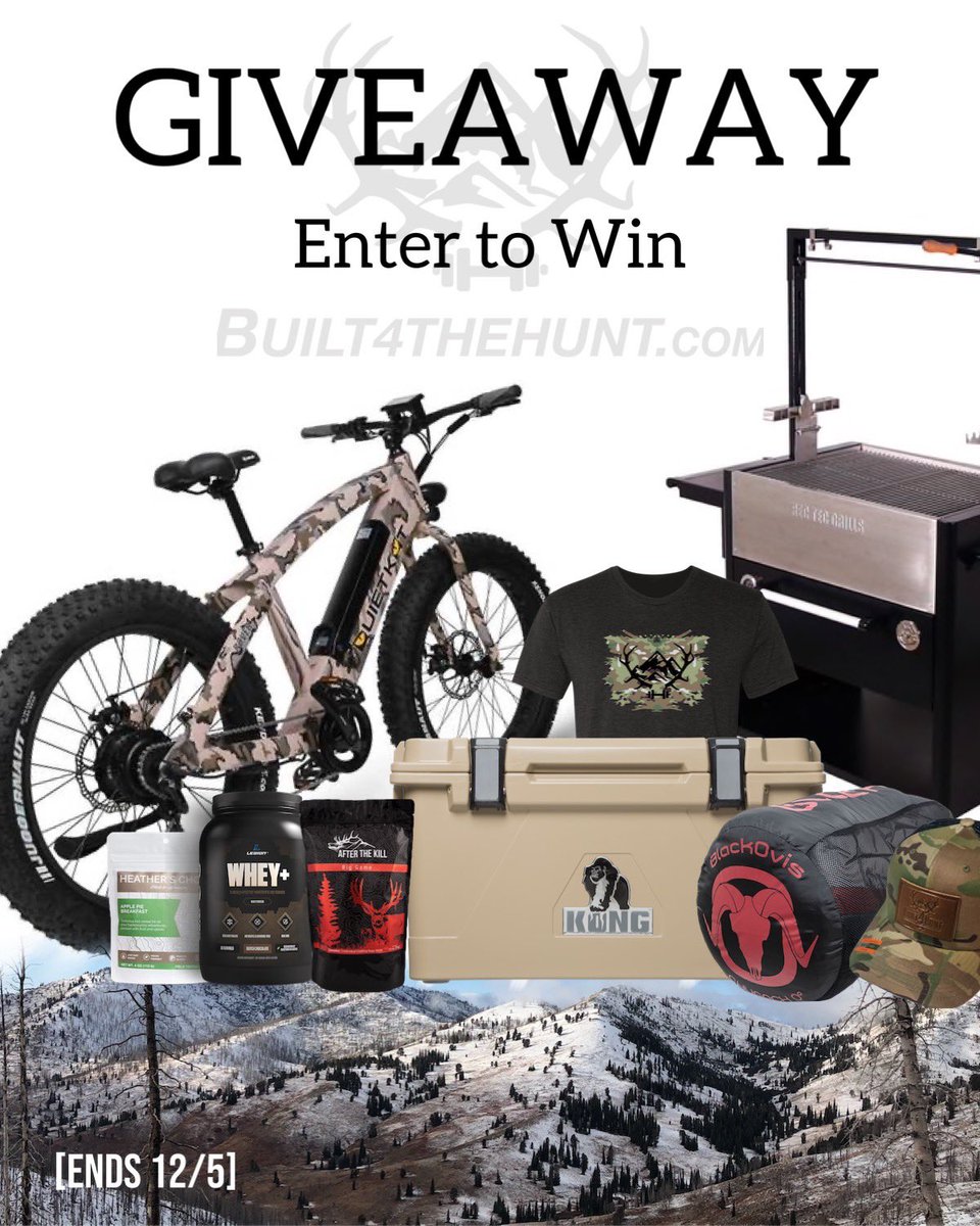 PARTNER GIVEAWAY Built4theHunt is running an end of the year giveaway filled with some awesome gear! Click here to learn more and enter 👉 bit.ly/2rdAGOI Enter now, the giveaway ends December, 8th! #giveaways #Kongcoolers #built4thehunt