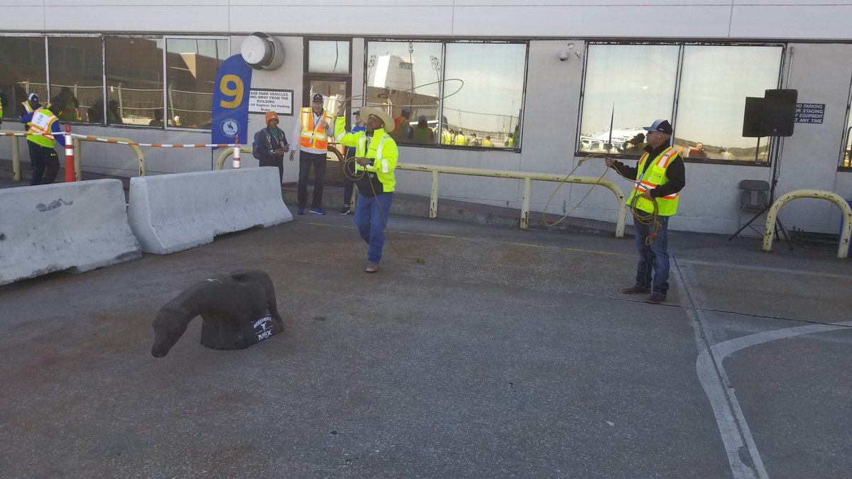 Having fun at the Fourth Annual Ramp Rodeo. What a great way to promote teamwork, camaraderie, and of course Safety!!