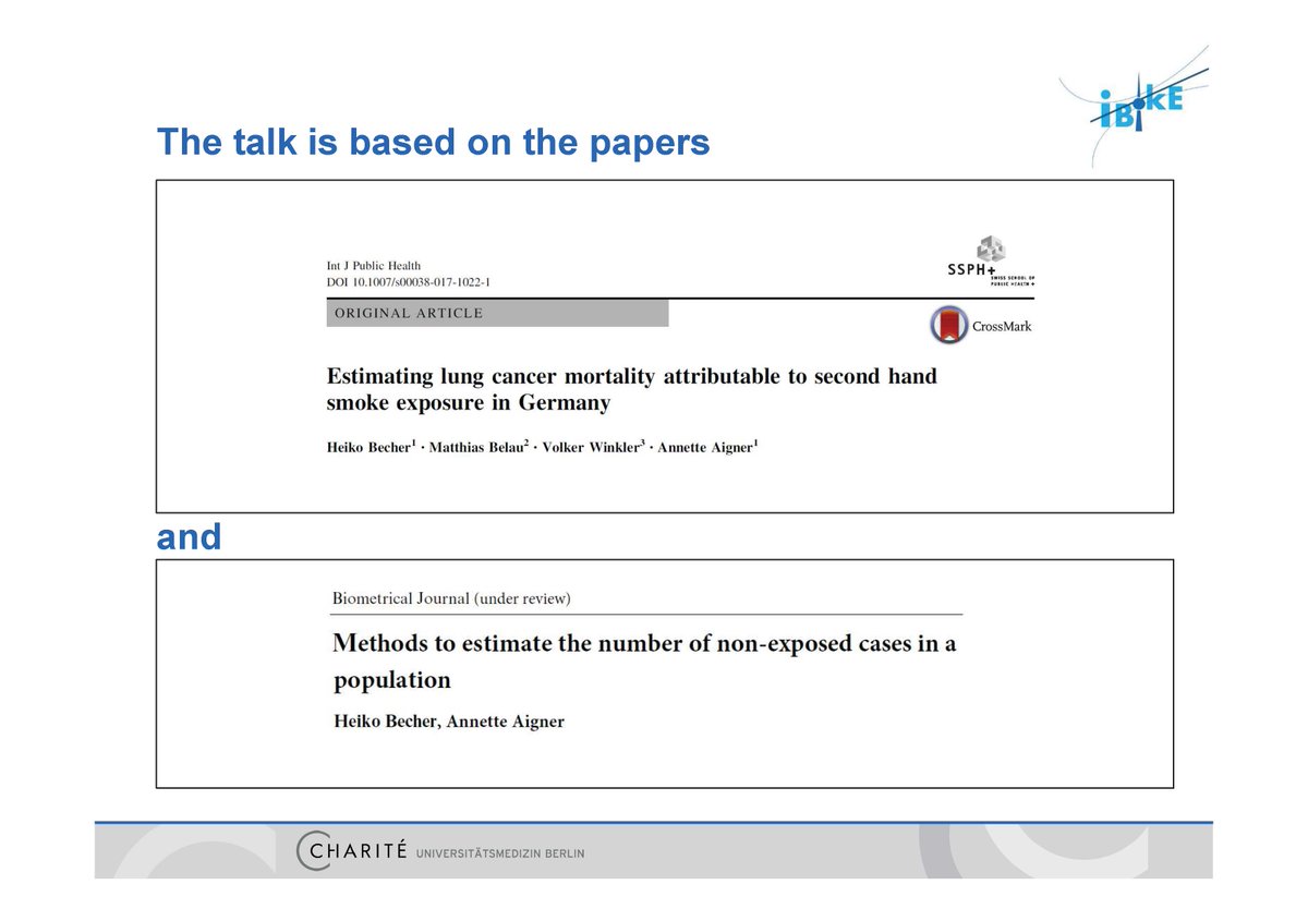 ag_epi_meth's tweet photo. #StatsMethods #StatsBerlin #statstwitter @iBiKE_Charite @ChariteBerlin @berlinnovation @BEMColloquium @IPHBerlin @DGEpi_eV @gmdsEV

Heiko Becher's talk @ Berlin's Stat Colloquium @rki_de on „Methods to estimate number of non-exposed cases in a population“

https://t.co/pmipYl07Ip https://t.co/6DkYmGEwVZ