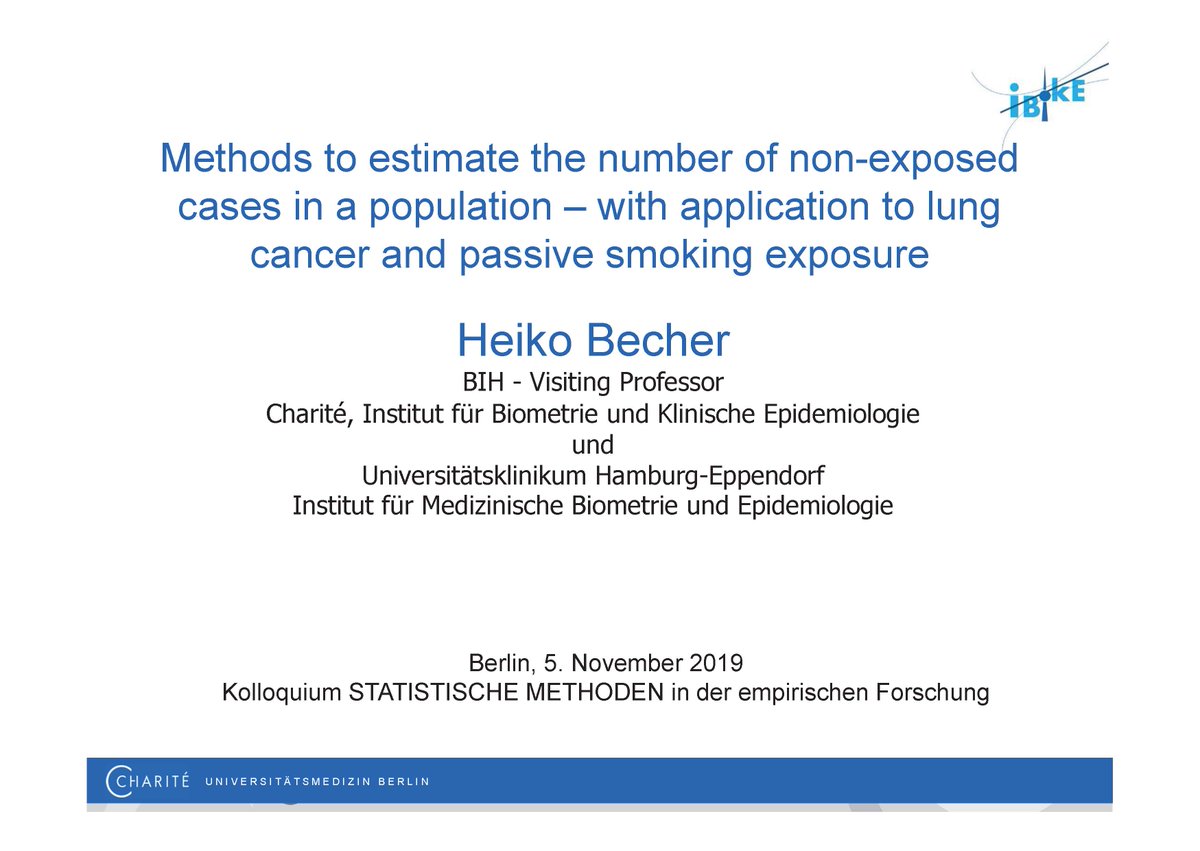 ag_epi_meth's tweet photo. #StatsMethods #StatsBerlin #statstwitter @iBiKE_Charite @ChariteBerlin @berlinnovation @BEMColloquium @IPHBerlin @DGEpi_eV @gmdsEV

Heiko Becher's talk @ Berlin's Stat Colloquium @rki_de on „Methods to estimate number of non-exposed cases in a population“

https://t.co/pmipYl07Ip https://t.co/6DkYmGEwVZ