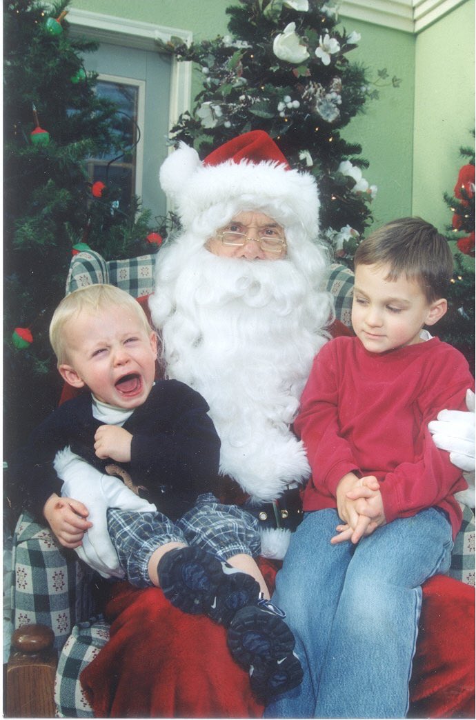 katiecoug's tweet photo. Never. Gets. Old. #sorrymax #Christmas2001 @mnelson817 @NellyBaseball16 https://t.co/uvB3XOcT7K