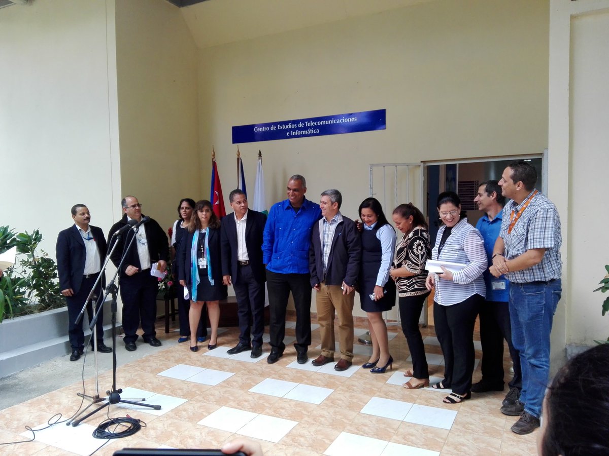 #Cuba Acto de inauguracion del Centro de Entrenamieno de <a href="/ETECSA_Cuba/">ETECSA</a> en la #CUJAE55