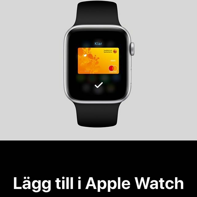 Äntligen Apple Pay hos #Swedbank 🧡 ift.tt/33PtZ2C