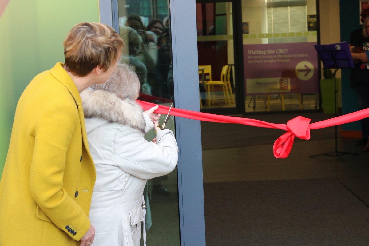 PSSpeople's tweet photo. There was a buzz about our HQ, Eleanor Rathbone House, today as Debbie who uses our Making Days South and Shared Lives services cut the ribbon for our office opening. We enjoyed performances, photography exhibitions and Christmas wreath sales from people supported by our services https://t.co/uqah8JRRgq