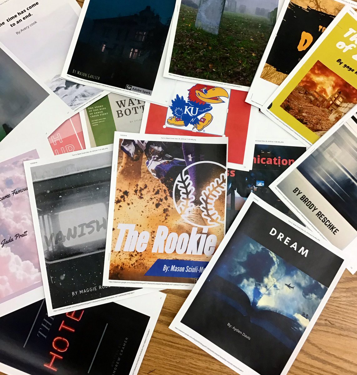 We have 25 “published” writers thanks to @nanowrimo! Students  spent November writing the beginning of their first novels. They wrote about everything ranging from talking water bottles to traveling the world to what it would be like to adopt 25 homeless pets! <a href="/CSTWildcatsMS/">ChisholmTrailMS</a>