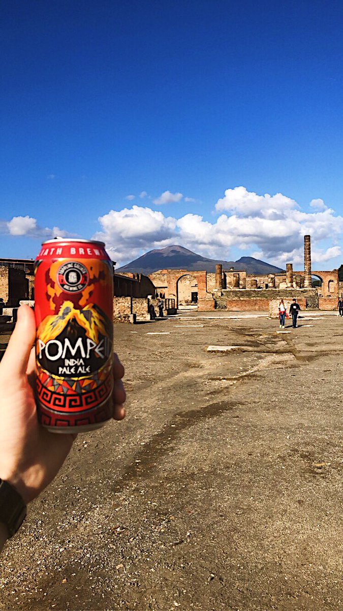 KBemiss11's tweet photo. Nothing like drinking a cold Pompeii in Pompeii @TGBrews https://t.co/XZUVGvrQHN