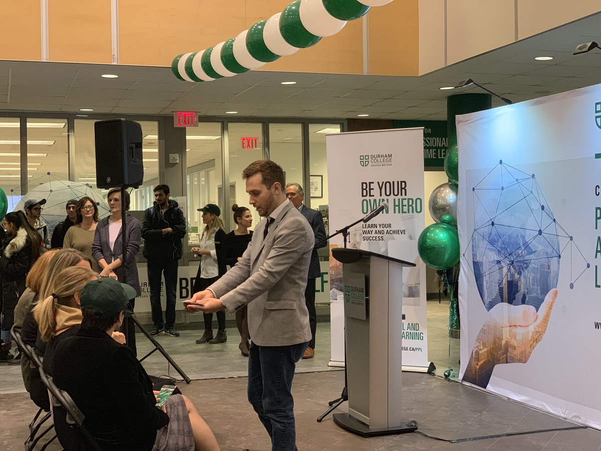 durhamcollege's tweet photo. Don’t forget to share your photos from today’s event by tagging us and using #DCProDev for your chance to win a free course from the Centre for Professional and Part-time Learning! You have until 2 p.m. to enter. https://t.co/BoPCaSy7Zg