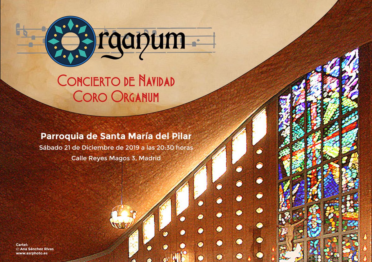cororganum's tweet photo. Más conciertos de Navidad para alegrar este último mes. ❤️ 21 de Diciembre a las 20:30 horas, en la Parroquia de Santa María del Pilar. 🎄🎉 ¡IMPERDIBLE! https://t.co/GgeAyX5fyM