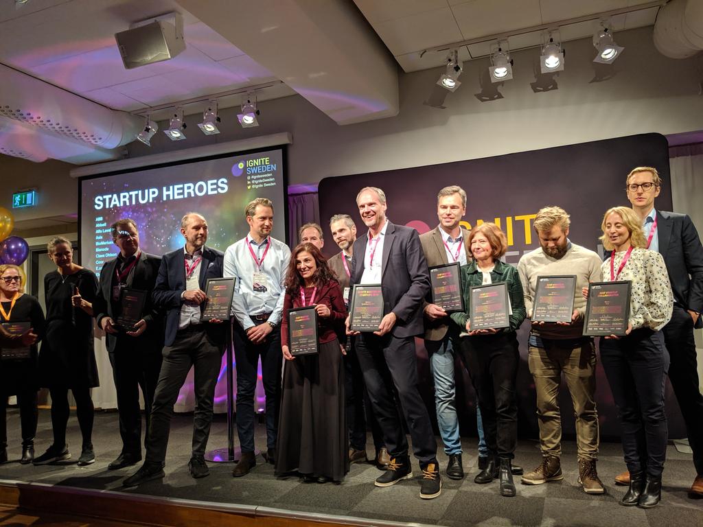 IgniteSweden's tweet photo. Best Startup Collaborators - @IBM @flir Coor, @Alfa_Laval Södertälje Kommun @Jarfalla_kommun @Saab @ABBSverige @trygghansa Congratulations 👏👏 https://t.co/z2TRnGJ7gB