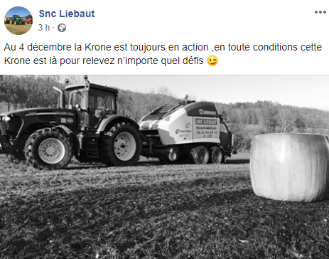 KroneFrance's tweet photo. 💡 Ce sont les clients qui en parlent le mieux ! 😉 Snc Liebaut 🔝
👉Système sangles et barrettes #NovoGrip
✅ Engrènement aisé du fourrage même en conditions humides
✅ Polyvalent, performant et endurant
🏆 Concept du combiné d'enrubannage inventé par KRONE en 1997 ! https://t.co/OYDS0cz7eY