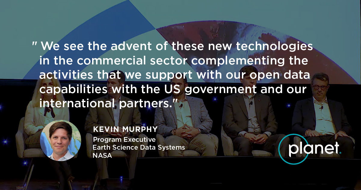 planet's tweet photo. It was great to have @NASA's Kevin Murphy join us at #Explore19 and highlight the important work we’re doing together. https://t.co/BGVzqmdCV8