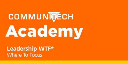 Communitech's tweet photo. It’s time to stop asking “WTF” and time to start learning #WhereToFocus your leadership efforts. Join @Communitech for four awesome sessions of Leadership WTF beginning Feb 12, https://t.co/0HPGOLFe9J | #CommunitechAcademy #LeadershipWTF https://t.co/iytBuqLxLi