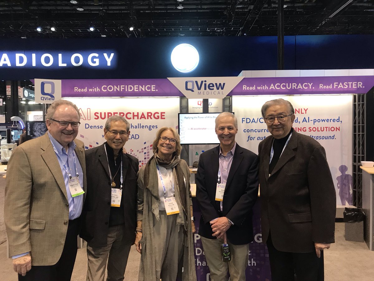 QViewMedical's tweet photo. About Last Night......Dr. Namba, Dr. Roux & Dr. Inciardi - Early Adopters of QVCAD with Bob Wang & Bob Foley enjoying @RSNA! #BreastUltrasound #AI #ABUS #Ultrasound #RSNA19 #JoinTheTeam #BreastScreening #BreastCancer #QVCAD #GE https://t.co/s9G2T42cup