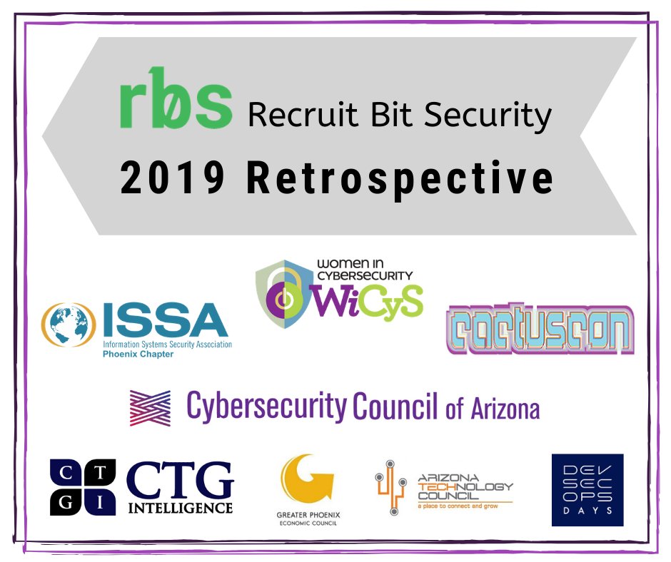 RecruitBitSec's tweet image. ./WHATAYEAR.exe  Thank you for the invitations to speak, publish, and collaborate!  We&apos;re honored to highlight a few like @ISSAPHX @CactusCon @CCofAZ @CTGIntelligence @GPEC @AZTechCouncil @WiCySorg #infosec #cybersecurity #azcybertalent #cyberwomen #cyberaz #workforcedevelopment