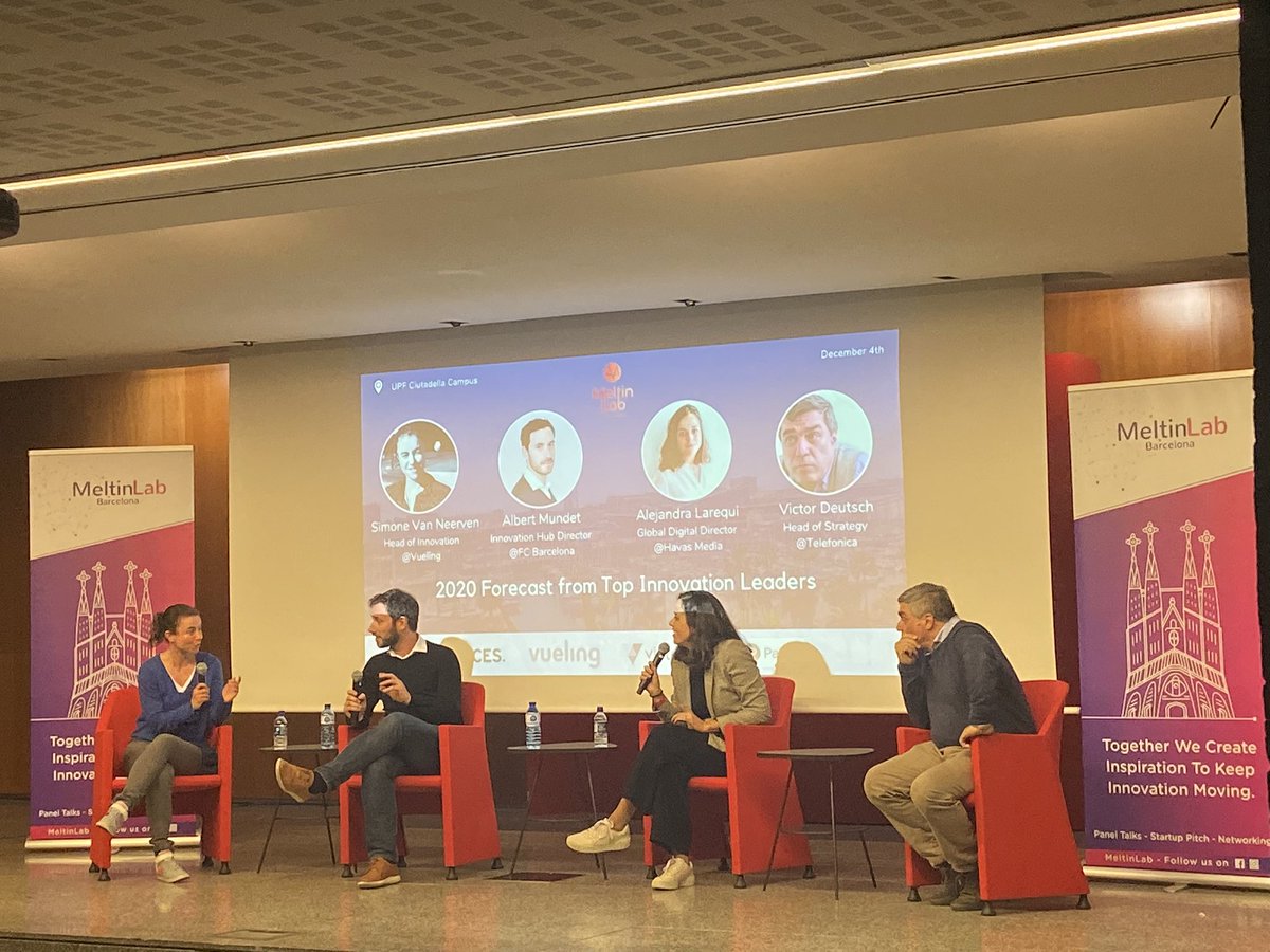 To all the closing panelists at #meltinlab10 from <a href="/FCBarcelona/">FC Barcelona</a> <a href="/vueling/">Vueling Airlines</a> <a href="/HavasMedia/">Havas Media India</a> and <a href="/Telefonica/">Telefónica</a>: what would be the one tip or forecasted trend you would recommend to marketeers for accelerating growth in 2020?