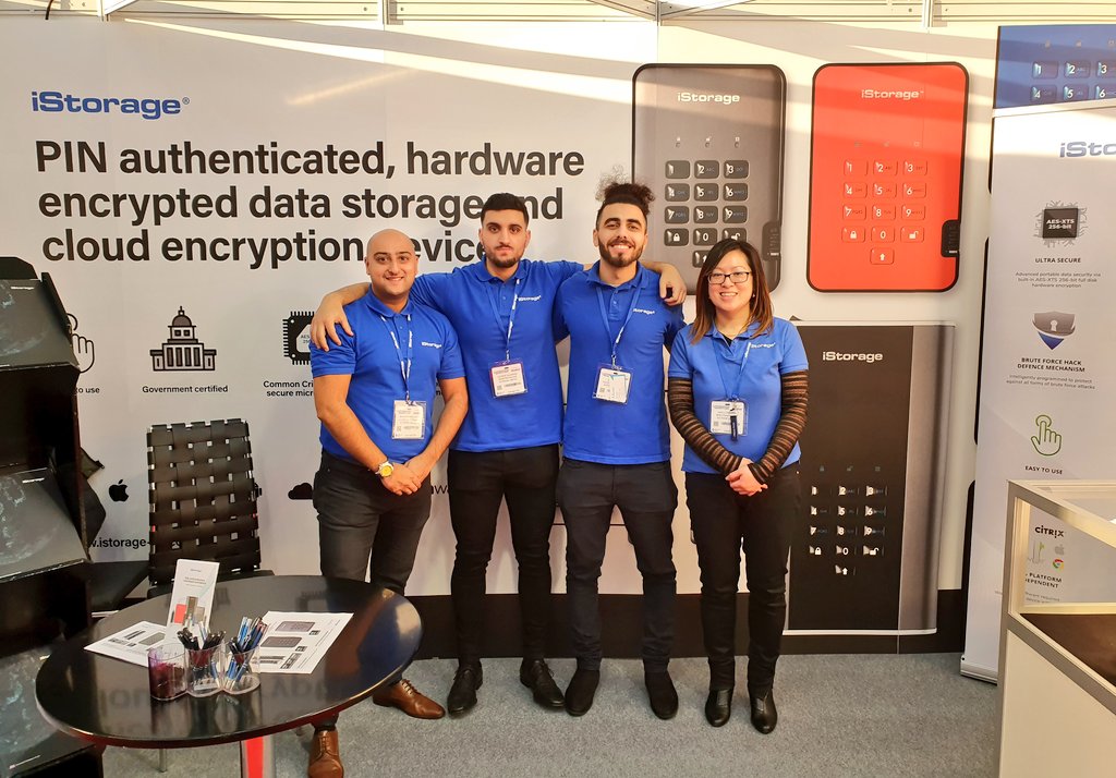 bhavmodha's tweet photo. #iStorage2019
Team iStorage
#iStorage #ISE19 #PINauthenticated #hardware #encrypted #datastorage #cloud #encryption #cloudAshur #clouddatamanagement #encrypt #share #manage #itsecurity https://t.co/EVnqArJ0Wd