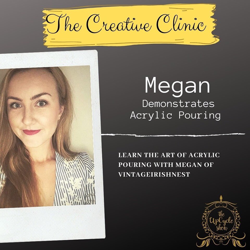 cycle_show's tweet image. One of the most popular areas of the Upcycle Show will be : 
***The Creative Clinic*** 
offering you demonstrations ALL DAY !! 
We are delighted to welcome Megan of @vintageirishnest and are very excited to see acrylic pouring !! .
Get your tickets now:
upcycle-irl.com