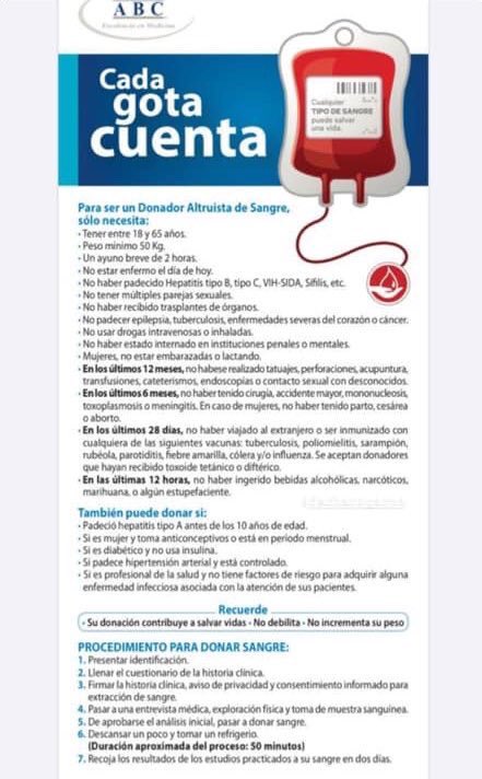 🔴Nuestro amigo <a href="/JLDiazBello/">"DíazBello"</a> necesita donares de sangre!! Hospital ABC Observatorio de la #CDMX !!! Hoy por él, mañana por nosotros!!! ➡️ Ayúdanos con RT <a href="/donaenvida/">Únete Dona en Vida</a> <a href="/CarlosLoret/">Carlos Loret de Mola</a> <a href="/LolitaAyalaN/">Lolita Ayala</a>