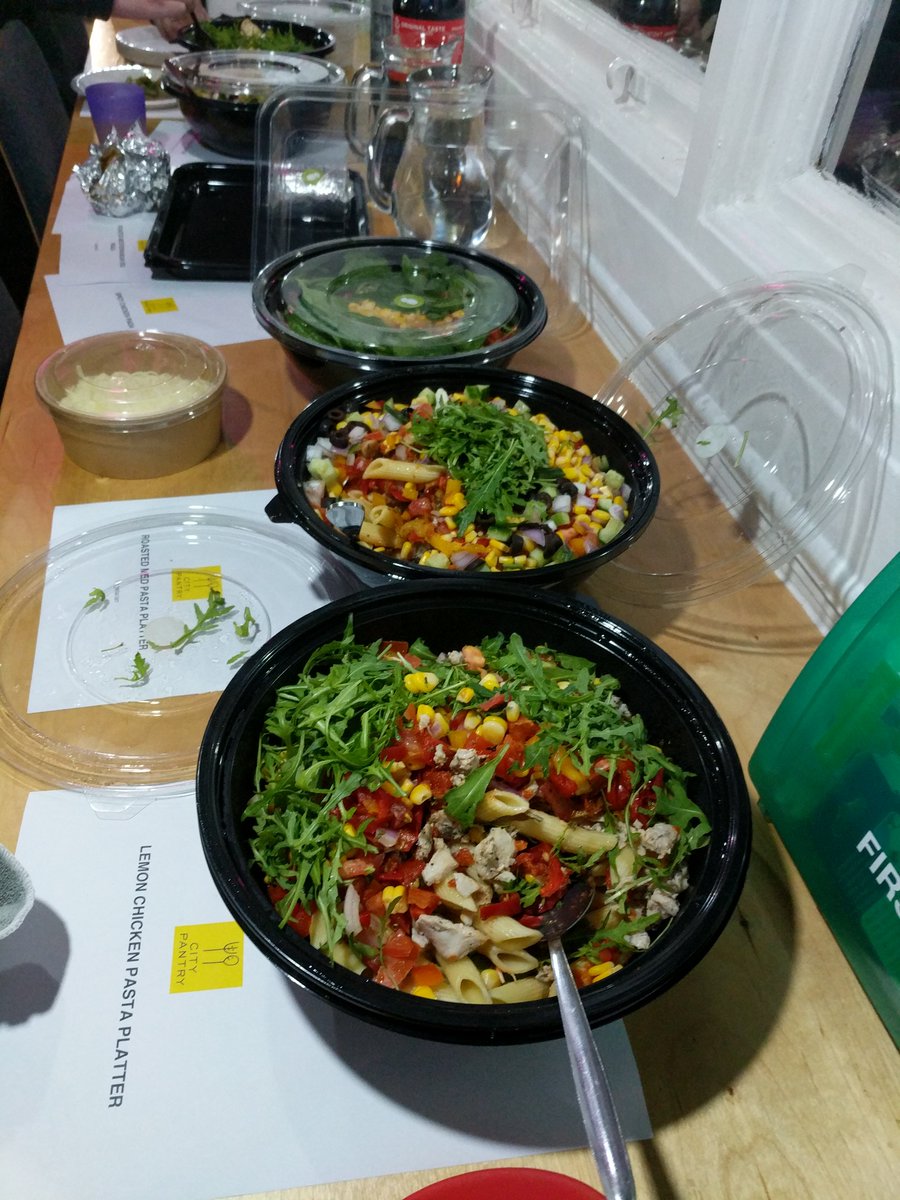 PyDataMCR's tweet photo. Tonight's catering from @CityPantry at #pydatamcr.
Delicious! https://t.co/JSuRKBp55h