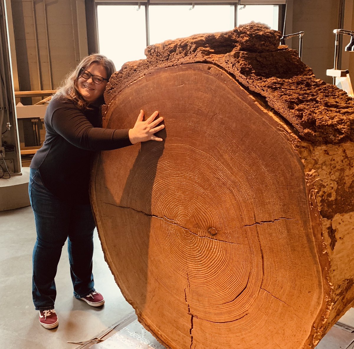Tree hugging <a href="/exploritorium/">The Exploritorium</a> Excited to learn at the Institute of Inquiry!  #CANGSS #ExploEDu