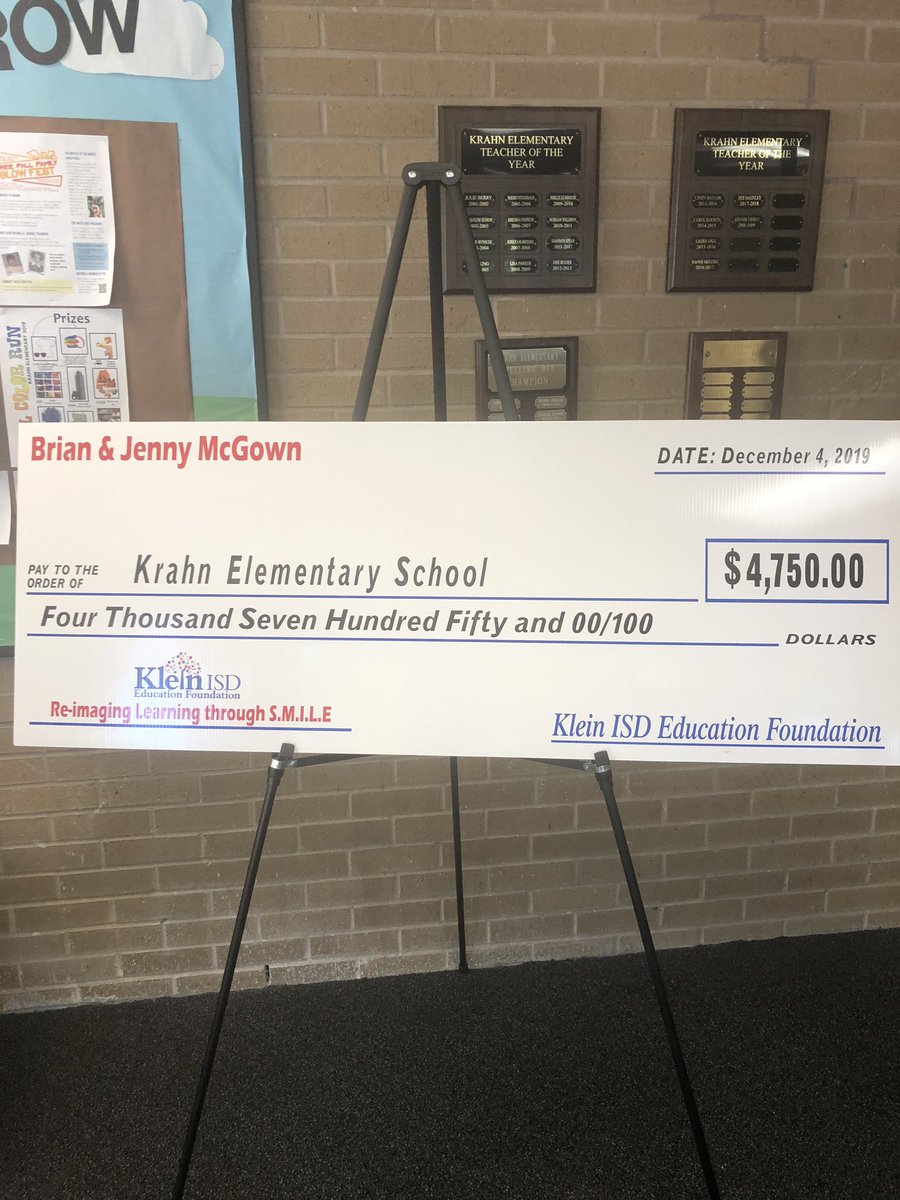 Thankful to <a href="/jenny_mcgown/">Dr. Jenny McGown</a> <a href="/bjmcgown/">Brian McGown</a> <a href="/KleinFoundation/">Klein Ed Foundation</a> for this wonderful gift that will touch so many students!! #KISDTeamSpEdP2P #kisdbestdayever #kleinfamily #krahncardinalfamily
