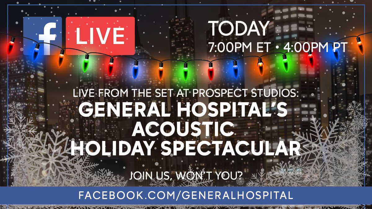 We’re going to have such a fun time singing today!! 😃💃🎶 Hope you join us! @GeneralHospital