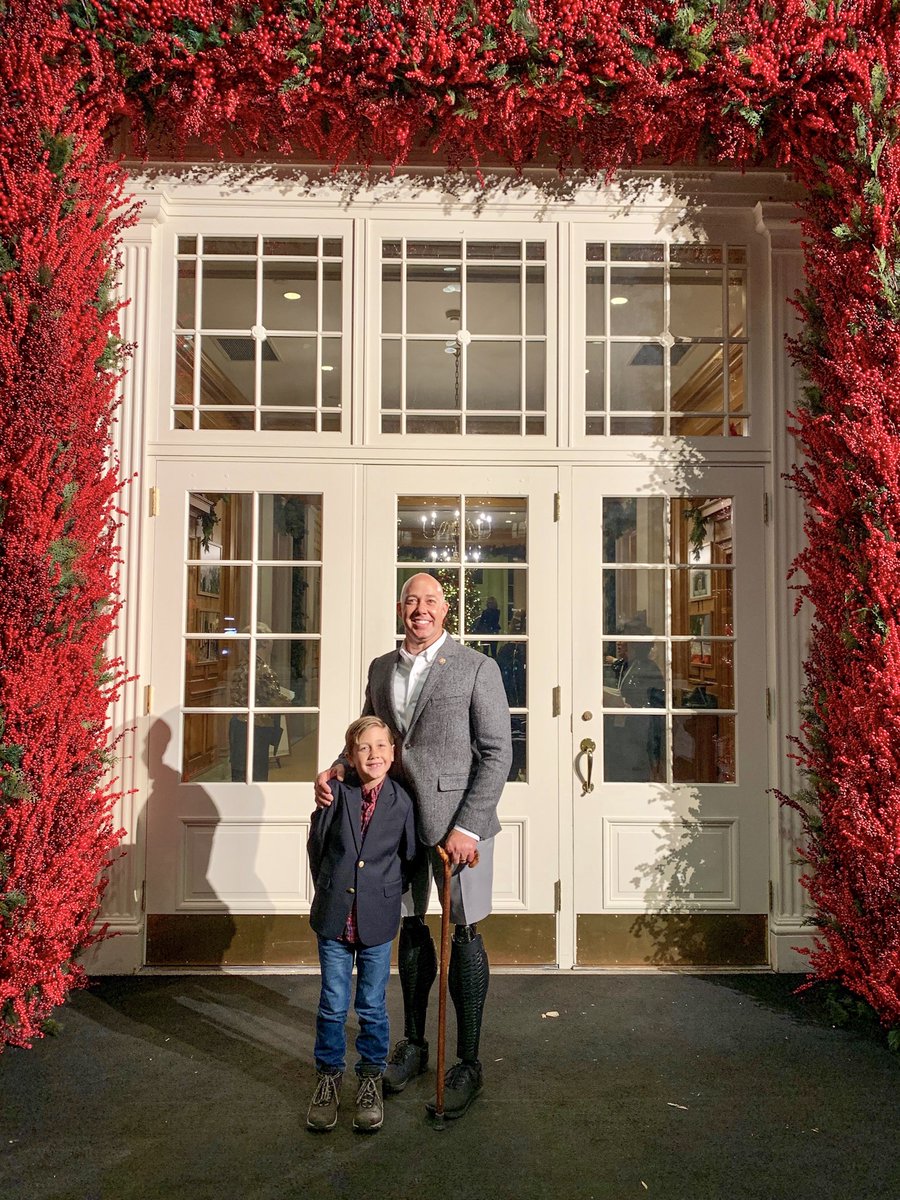 RepBrianMast's tweet photo. I always love when my kids join me in Washington for a few days - especially during the holiday season! Maverick and I had a great time visiting the White House last night. If you and your family are coming to D.C., let our office know and we can help you schedule a tour! https://t.co/DTAlqAVfpX