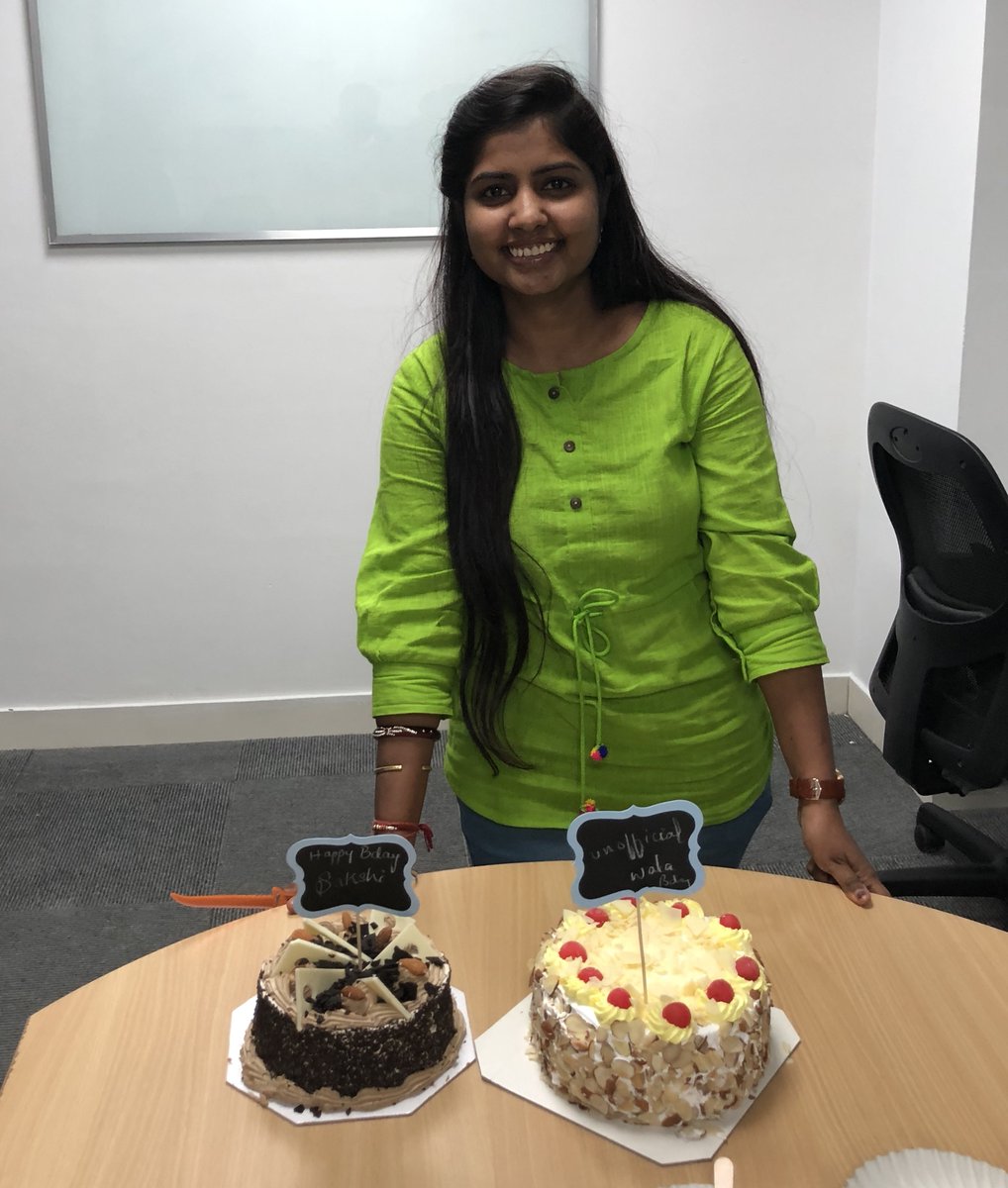 Sangoma's tweet photo. Sakshi at our Bangalore, India office recently celebrated a birthday. Help us wish her a very #HappyBirthday! 🎂 https://t.co/8pXSxffy9n