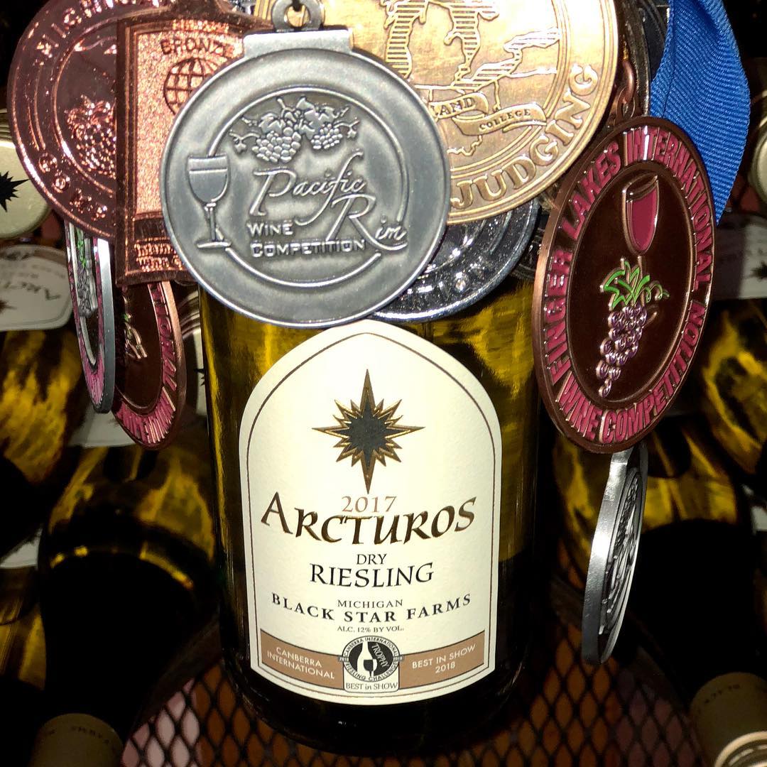 Happy #winewednesday!  Meet IRF Friend <a href="/blackstarfarms/">Lee Lutes</a>, makers of award winning Rieslings from Michigan's Leelanau Peninsula.  For example, the 2017 Arcturos Dry Riesling, named BEST IN SHOW  (98 points) at the 2018 Caberra International Riesling Challenge.  #drinkriesling