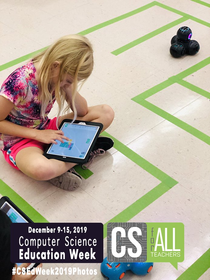 How will you celebrate #CSEdWeek? Enter our #contest by sharing a picture using #CSEdWeek2019Photos! Contest runs 12/9-12/15: bit.ly/2KWWyVm #csforall #edtech
