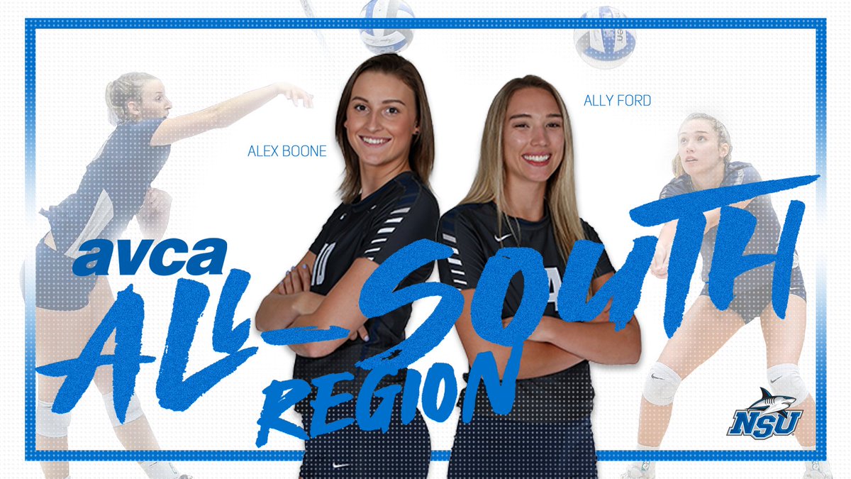 Boone, Ford Continue To Earn Postseason Honors with Spots on the AVCA All-South Region Team

📖: nsusharks.com/news/2019/12/4…

#FearTheFrenzy | #PrepareToDominate