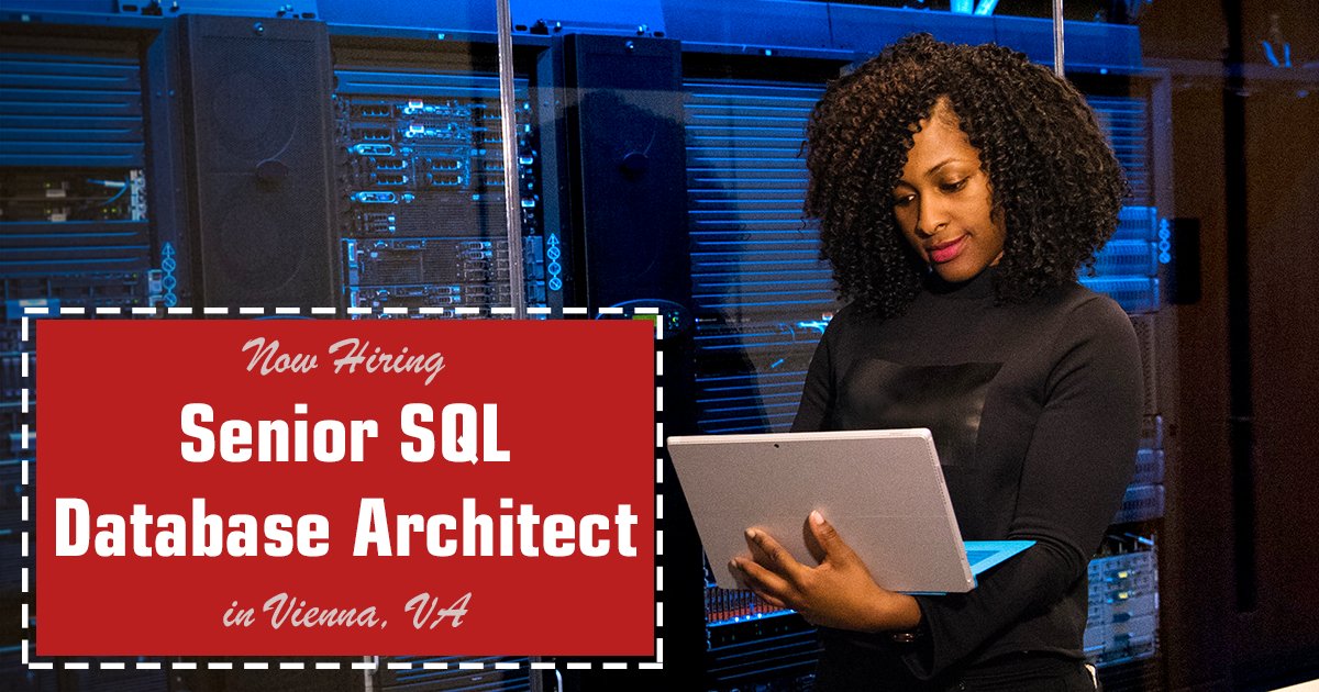 ActioNet_Inc's tweet image. Use your knowledge to make a difference on high impact projects as our next Senior #SQL #DatabaseArchitect. Become an ActioNeter by joining our team in Vienna, VA! Learn more: ow.ly/hCke50xrYn3