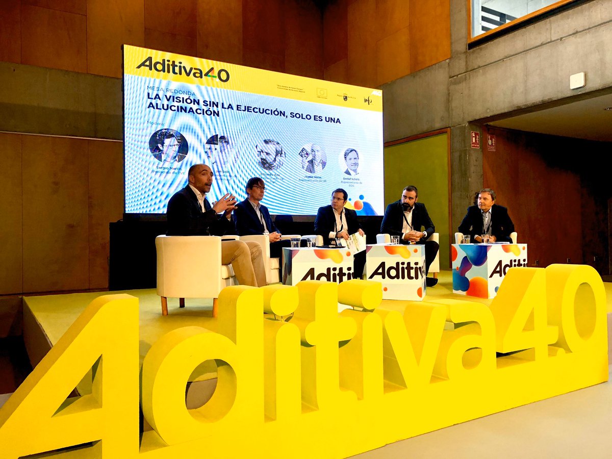 sergiomartin's tweet photo. En #Murcia en #Aditiva40 disfrutando mucho de una gran jornada! Grandes ponentes sobre #Impresion3d #Aditiva #Gracias
Cc @JavierSirvent @pablooliete #ÁngelYbáñez @MariaEizaguirre #JavierCreus #YMuchosMás
#Aprender #Preguntar #Enredar
#tecnología #Innovación #Transformación https://t.co/OyhBJiBjS2