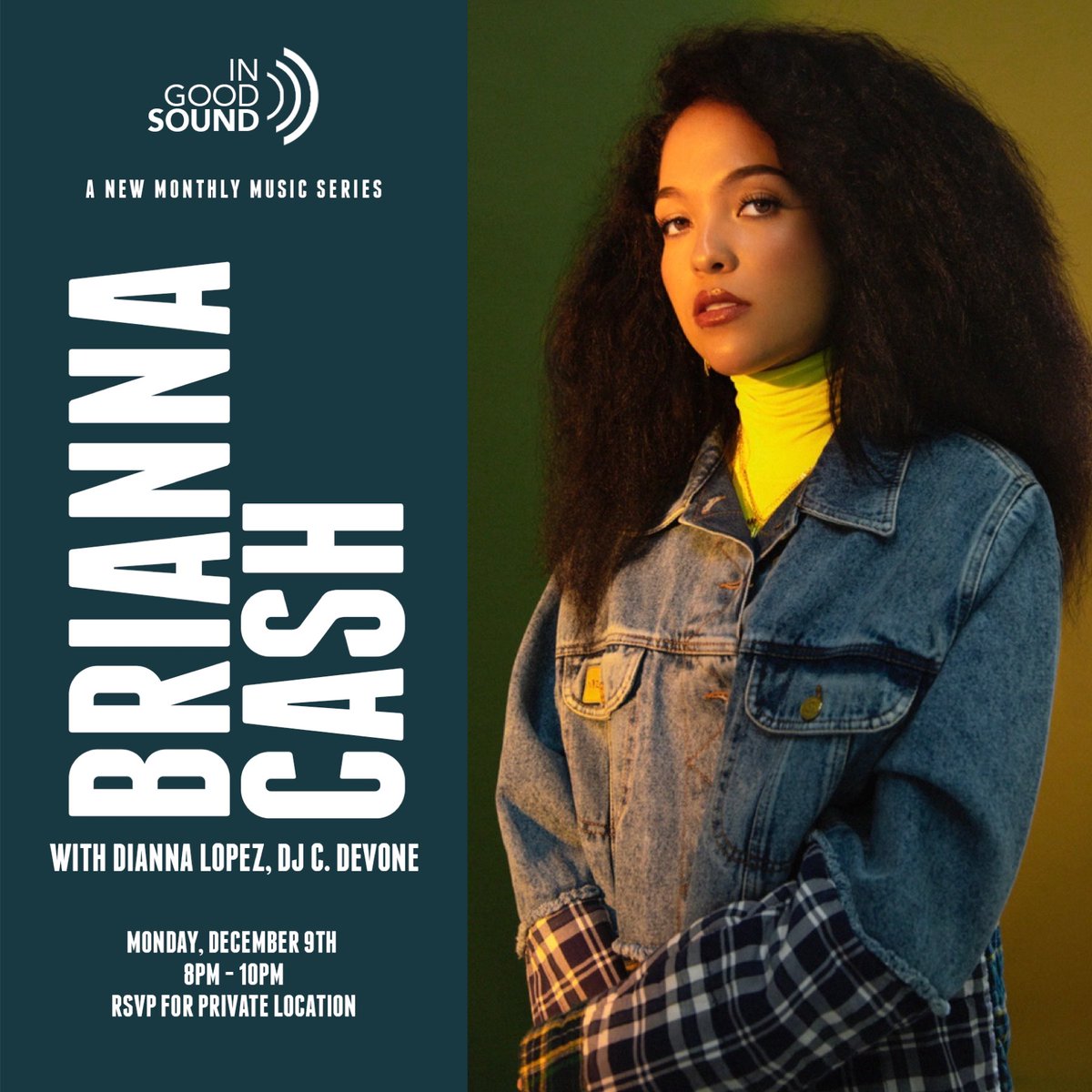 InGoodSound's tweet image. We’re at CAPACITY! Didn’t get a chance to RSVP? Stay tuned for deets on next month’s show! #INGOODSOUND