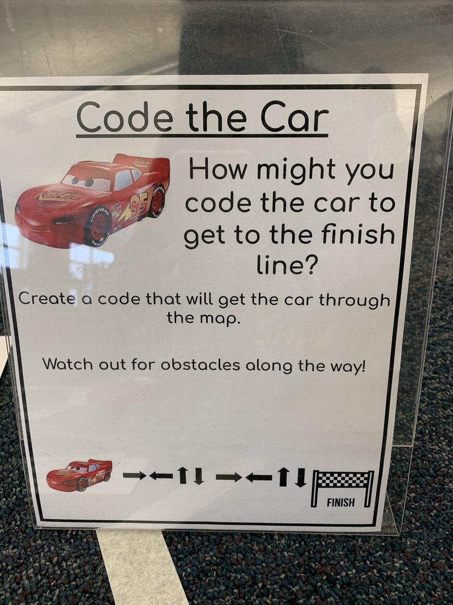 BonuraDiana's tweet image. During #MonthofCode we visited @WilshireLibrary where the students were able to participate in some activities. Today they were able to Code the Car to the finish line. Great Work! @WilshireES
