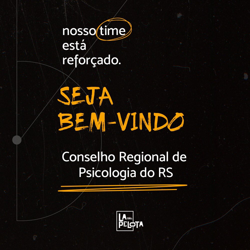 lapelotadc's tweet photo. Bem-vindo ao time de clientes da La Pelota Design e Conteúdo, @crprs! https://t.co/Cyd3hvRAwe