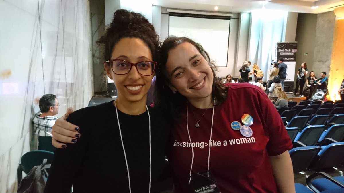 tamarammendes's tweet photo. Dia emocionante na @shes_tech: Palestra inspiradora com a rainha Mariéme Jamme @mjamme fundadora do @i_amthecode. E encontro com a @aninhaebastos do @podprogramar. Amanhã tem mais! #mulheresnatechnologia #shestech #iamthecode https://t.co/hhSKGPfWjB