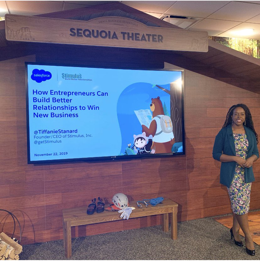 TiffanieStanard's tweet photo. Enjoyed my session during #DF19 🙌🏾Thanks to the engaged audience and to @essentials @salesforce for the opportunity to showcase my thought-leadership. The @getstimulus team will be back next year!
#StanardReport #ceo #getStimulus #SaaS #partners #SMBTrailblazer https://t.co/z6gtu1ard1