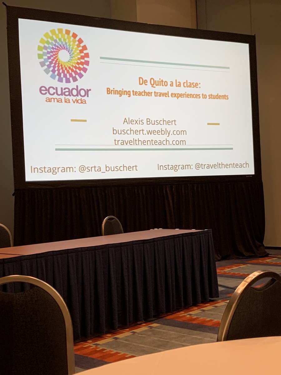 My favorite session of the day! Great ideas on how to use my travels to enrich my instruction! #actfl2019