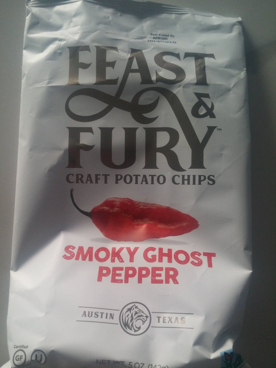 jareddabc's tweet photo. First ever decent spicy potato chip courtesy of @feastandfury .  Still doesn't tip their heat scale so I'll have to keep looking. https://t.co/8rwDatdneM