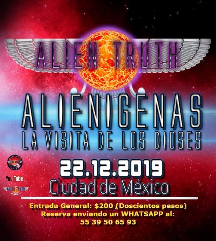 Alientruth111's tweet photo. Reservaciones al 55 39 50 65 93  #LaVerdadExtraterrestre https://t.co/McaR25AFWN