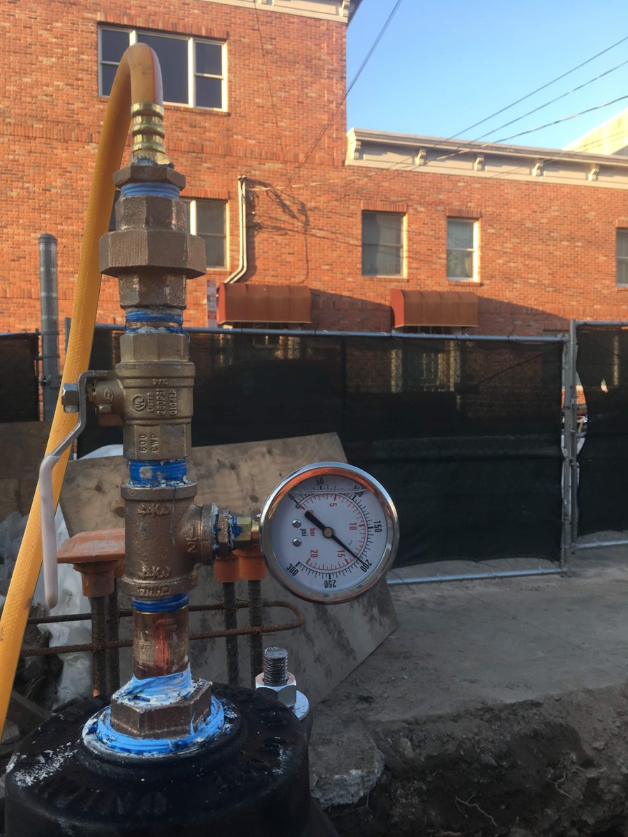 AMConstruction4's tweet image. We are certified to hydro test in Jersey City for 200lb on any Lines